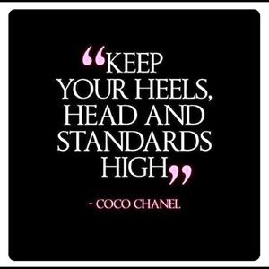 Keep your standards high!!